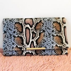 H&M Snakeskin Clutch